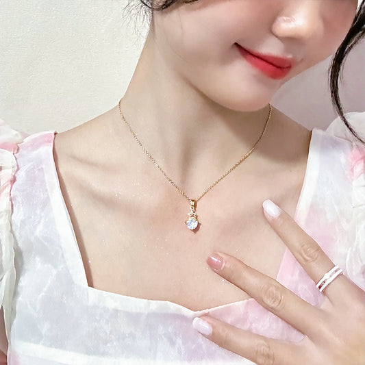 Unique Pentagram Zircon Pendant Tide Female Simple Necklaces