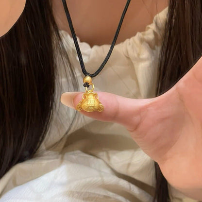 Luxury High-grade Character Safety Lock Clavicle Necklaces