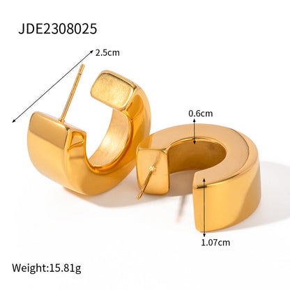 Steel Gold-plated Fashion Gold Stainless Shaped Rings