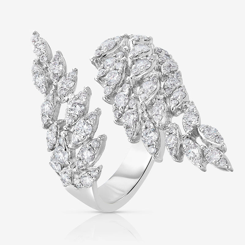 Shi Fashion Bridal Jewelry Angel Feather Rings