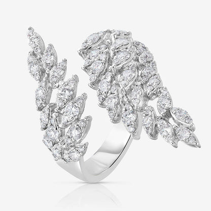 Shi Fashion Bridal Jewelry Angel Feather Rings