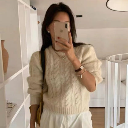 Park Cold Sier Peach Heart Clavicle Necklaces