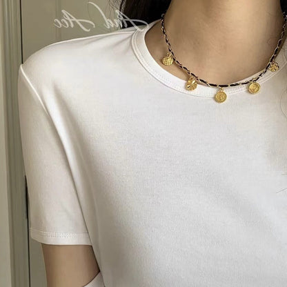 Double Layer Fashionable And Accessories Design Necklaces