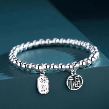 Two Lotus Seed Seedpod Imitation Sier Bracelets