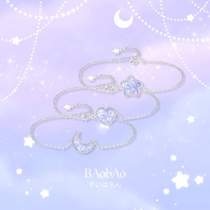 Water Ripple Feeling Glaze Star Moon Heart Female Special Bracelets