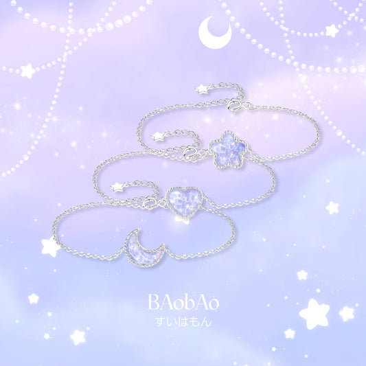 Water Ripple Feeling Glaze Star Moon Heart Female Special Bracelets