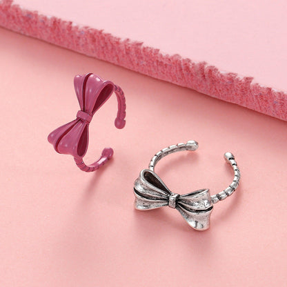 Women's Dream Bow Versatile Fashion Dripping Simple Rings