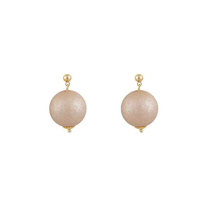 Women's Style Vintage Cotton Pearl Fashion High Earrings