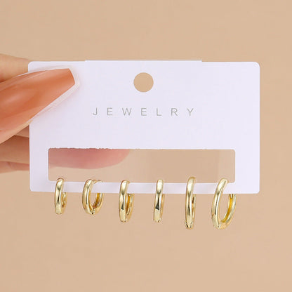 Creative Metal Element Type Ear Suit Earrings