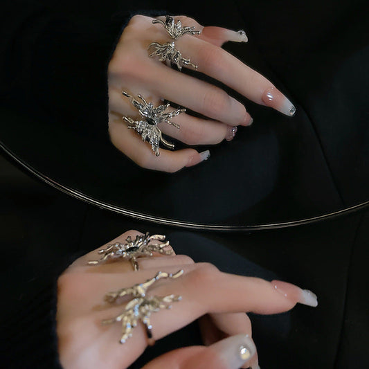 Female High-key Dignified Open Index Finger Trendy Rings