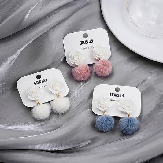 Style Plush Rose Petals Three Colors Rings