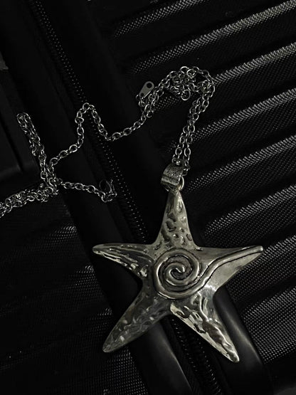 Sweet Cool Star Five-pointed Pendant Exaggerated Necklaces