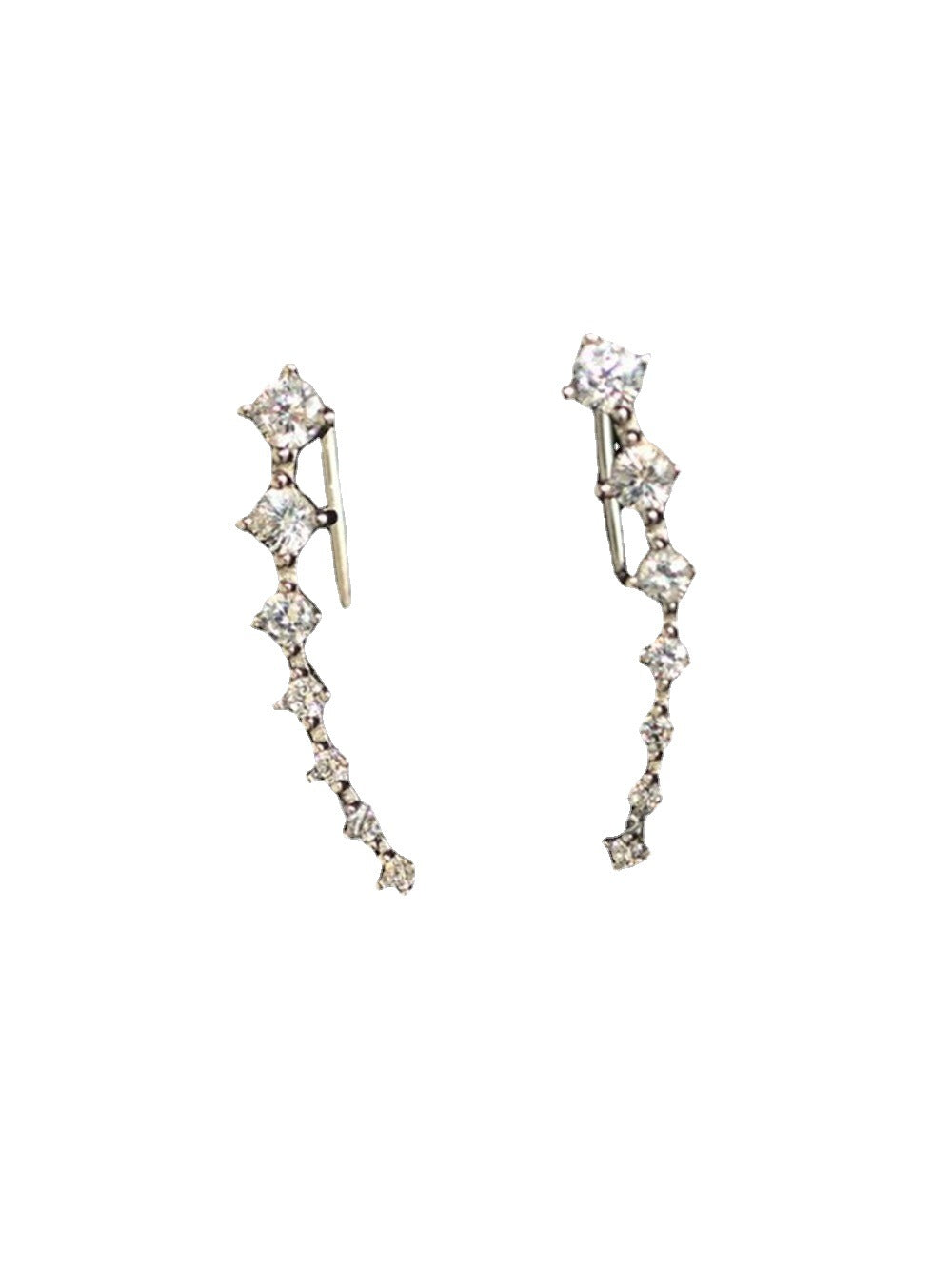 From You Have Rhinestone Long Seven Ear Earrings