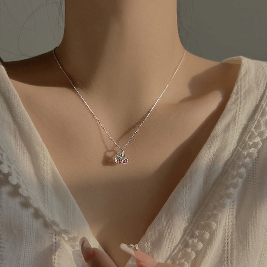 Red Cherry Refined Grace Elegant Sweet Necklaces