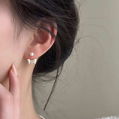 Hook Bow Female Summer Niche Design Earrings