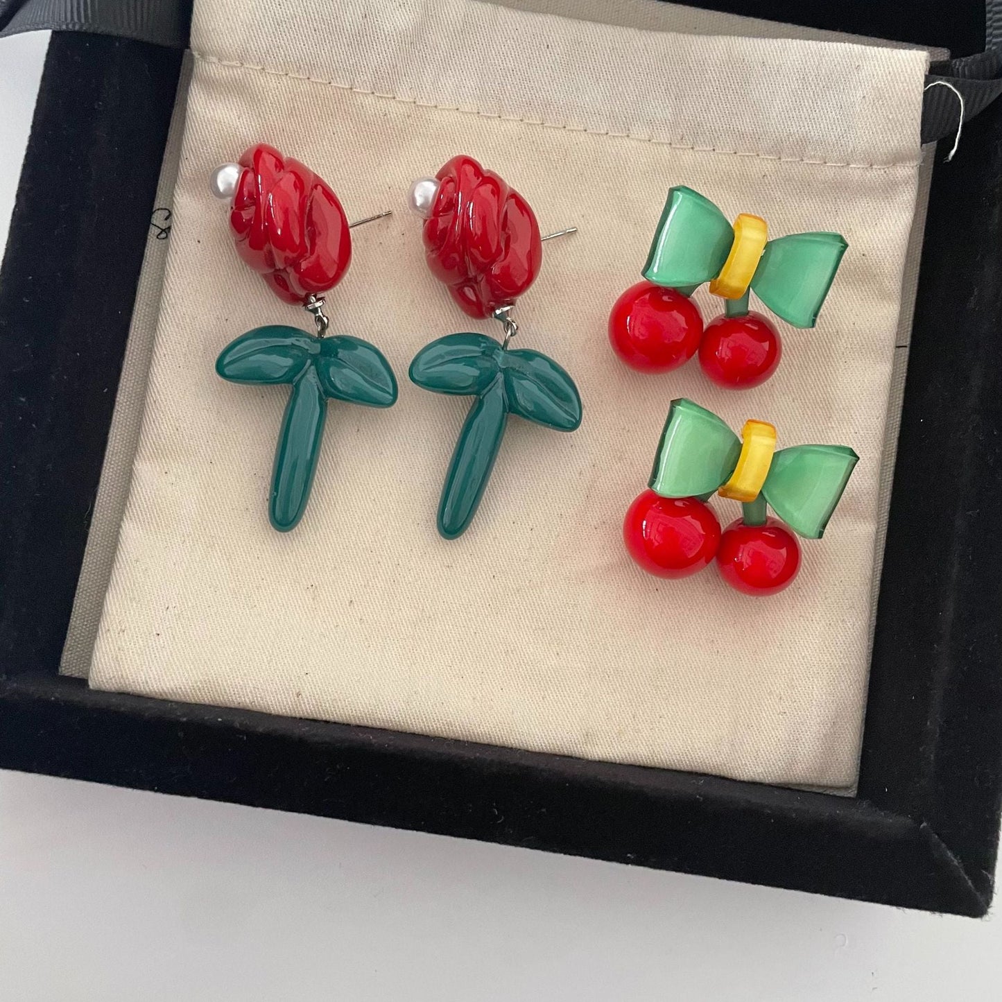 Sweet Colorful Christmas Design Versatile Daily Earrings