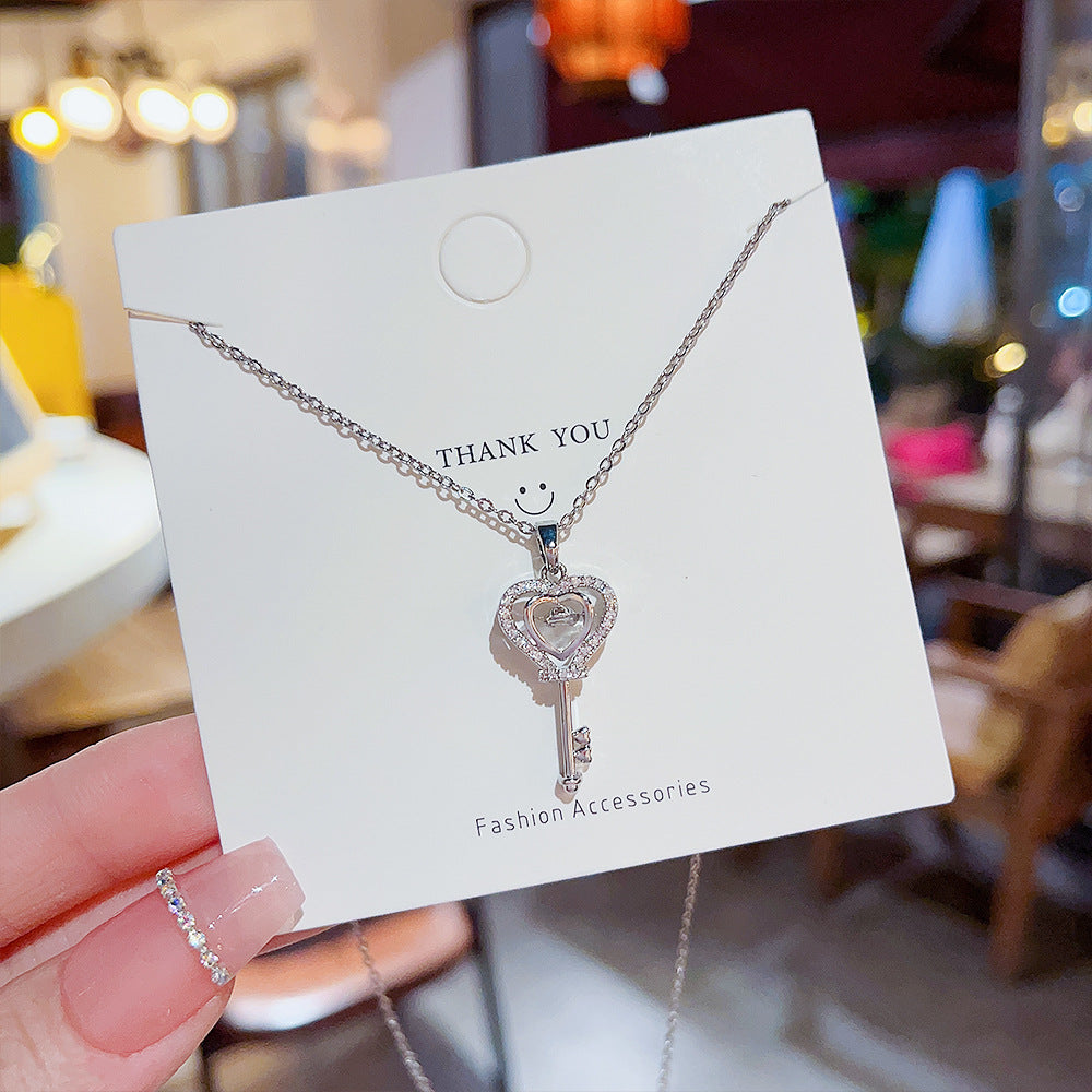 Unique Key Pendant Female Light Luxury Temperament Clavicle Necklaces