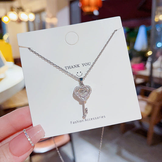 Unique Key Pendant Female Light Luxury Temperament Clavicle Necklaces