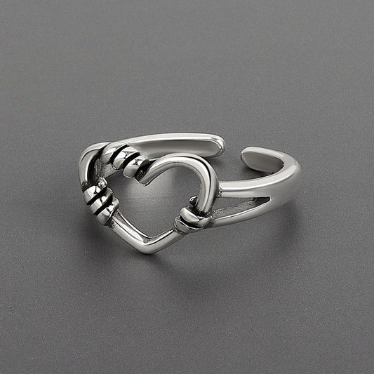 Women's Style Simple Cold Personality Hollow Out Rings