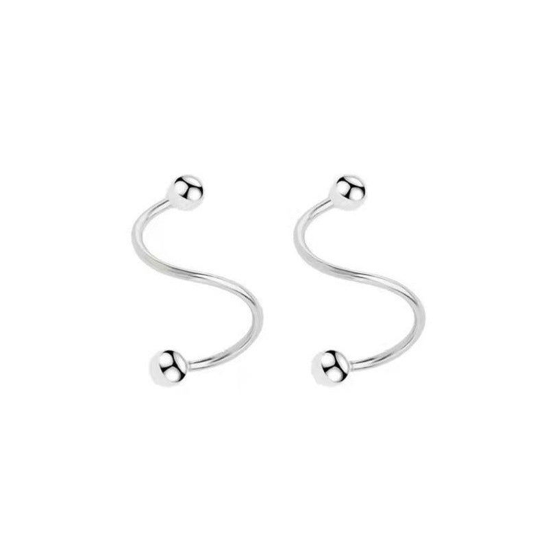 Women's Spring Ear Clip Pu Fashion Trendy Fan Earrings