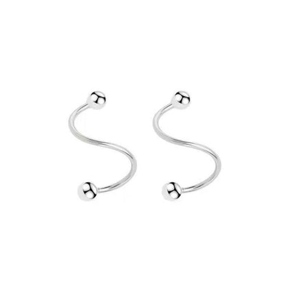 Women's Spring Ear Clip Pu Fashion Trendy Fan Earrings