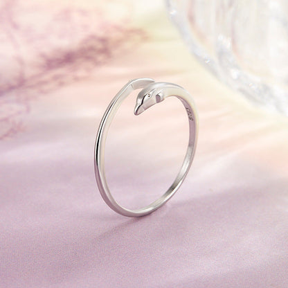 Women's For Design Simple High-grade Dolphin Index Rings