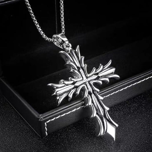 Women's & Men's & Retro High Street Hip Hop Cross Pendant Necklaces