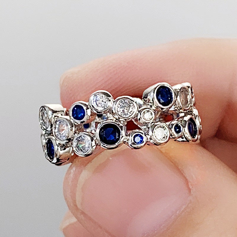 Hollow Circle Geometric Simple Style Personality Rings