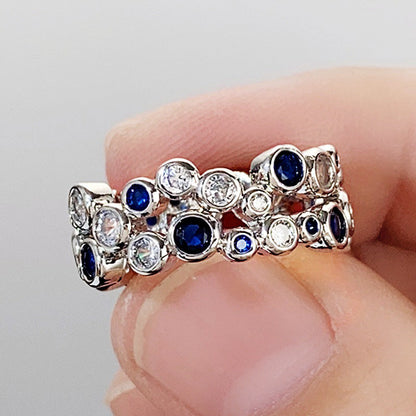 Hollow Circle Geometric Simple Style Personality Rings