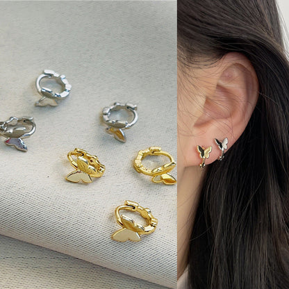 Women's Sweet Butterfly Small And Exquisite Ear Earrings