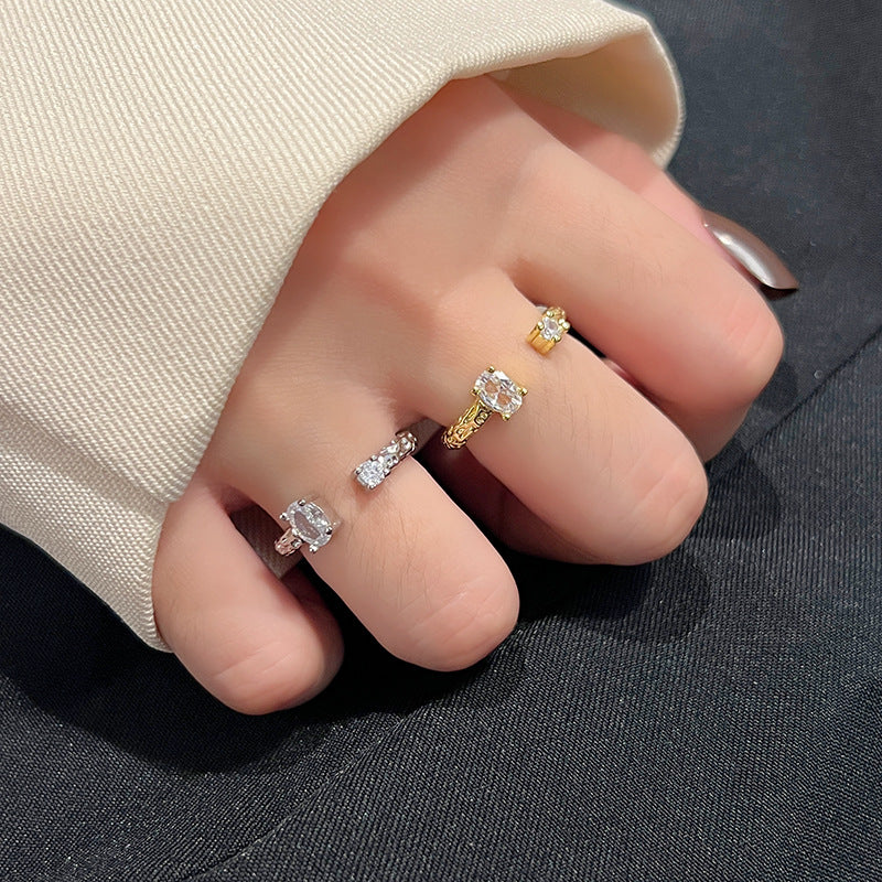 Style Shiny Asymmetric Open Index Finger Bracelets