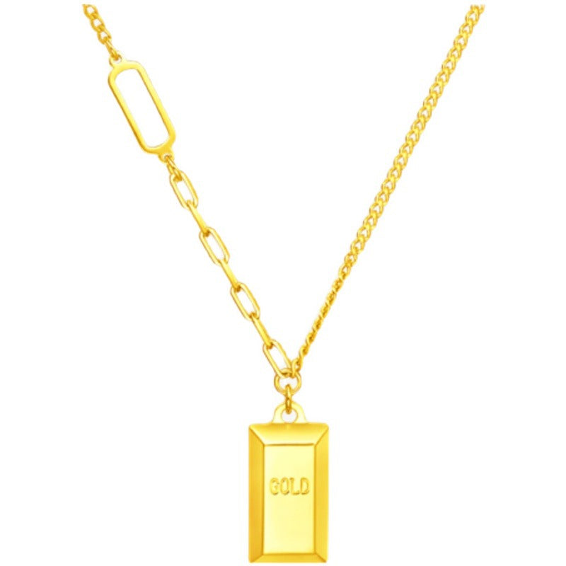 Titanium Steel Gold Pendant Plated Advanced Necklaces