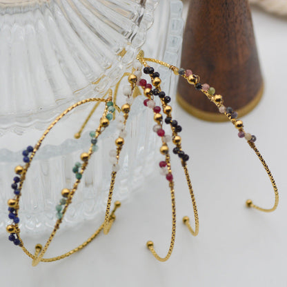 Handmade Natural Stone Stainless Steel Light Luxury Tie Bracelets