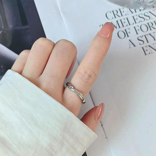 Women's & Men's & Simple Pair Of Niche Design Valentine's Rings