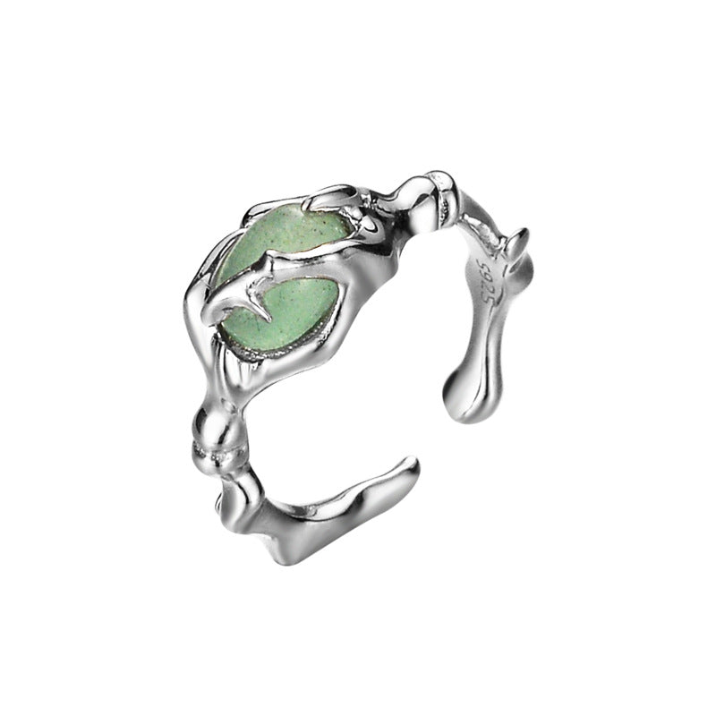 Female Design Sense Niche Sterling Sier Series National Rings