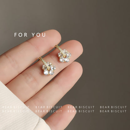 Zircon Flower Bright Eyes Direct Store Sier Rings