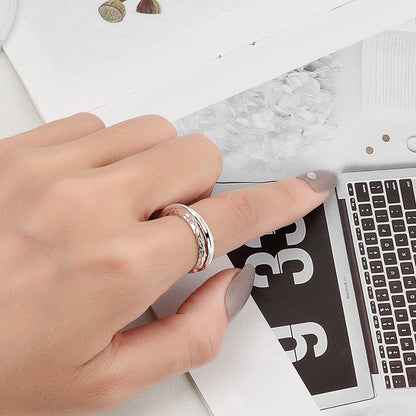 Exaggerated Irregular Line Female Fashion Net Rings