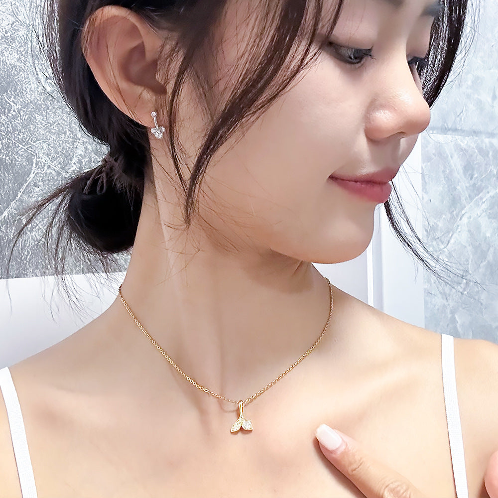 Wild Mermaid Tail Niche Style Simple Clavicle Necklaces