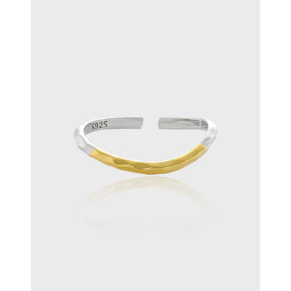 Korean Style Simple Lines Personalized Color Rings