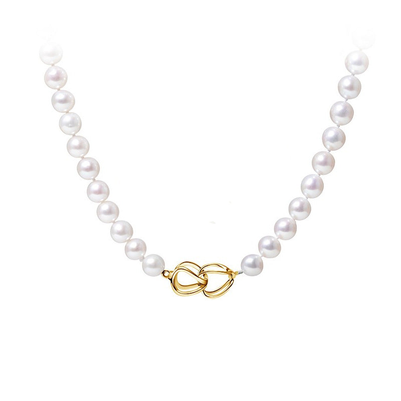 Women's Mother Pearl Long Sweater Chain Beaded Necklaces