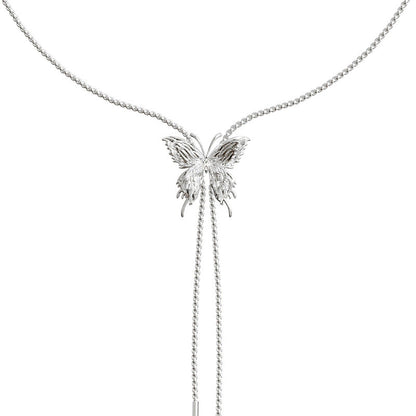 Butterfly Tassel Female Light Luxury Minority Necklaces
