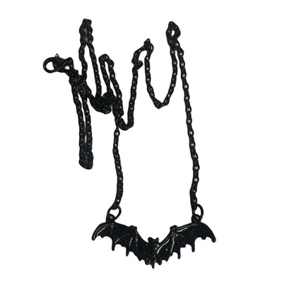 Women's & Men's & Dark Goth Wind Bat Pendant Clavicle Chain And Necklaces