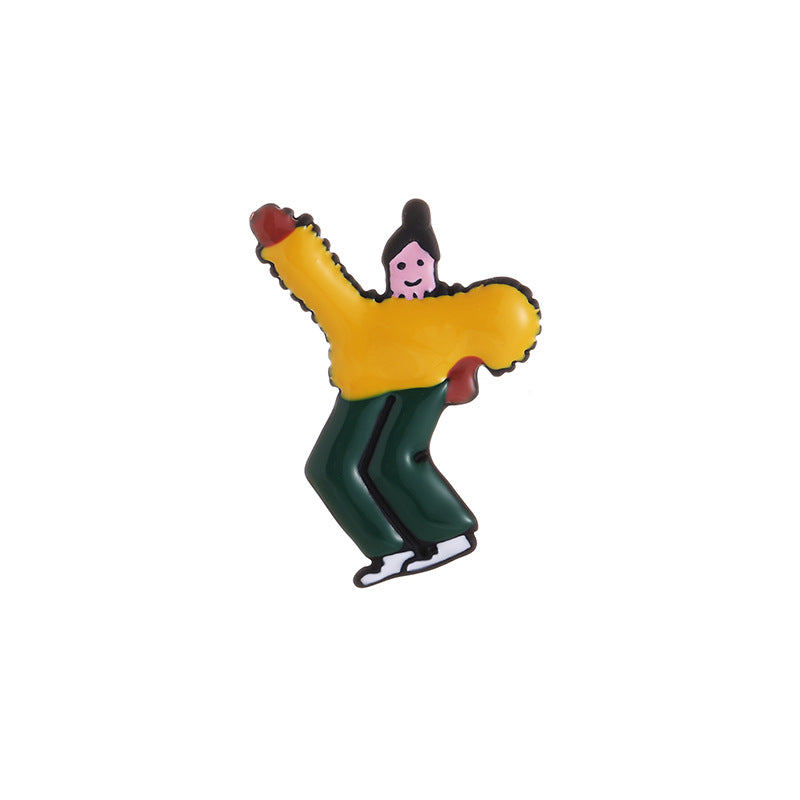 Women's Painted Design Personality Creative Funny Quirky Contrast Color Villain Rings