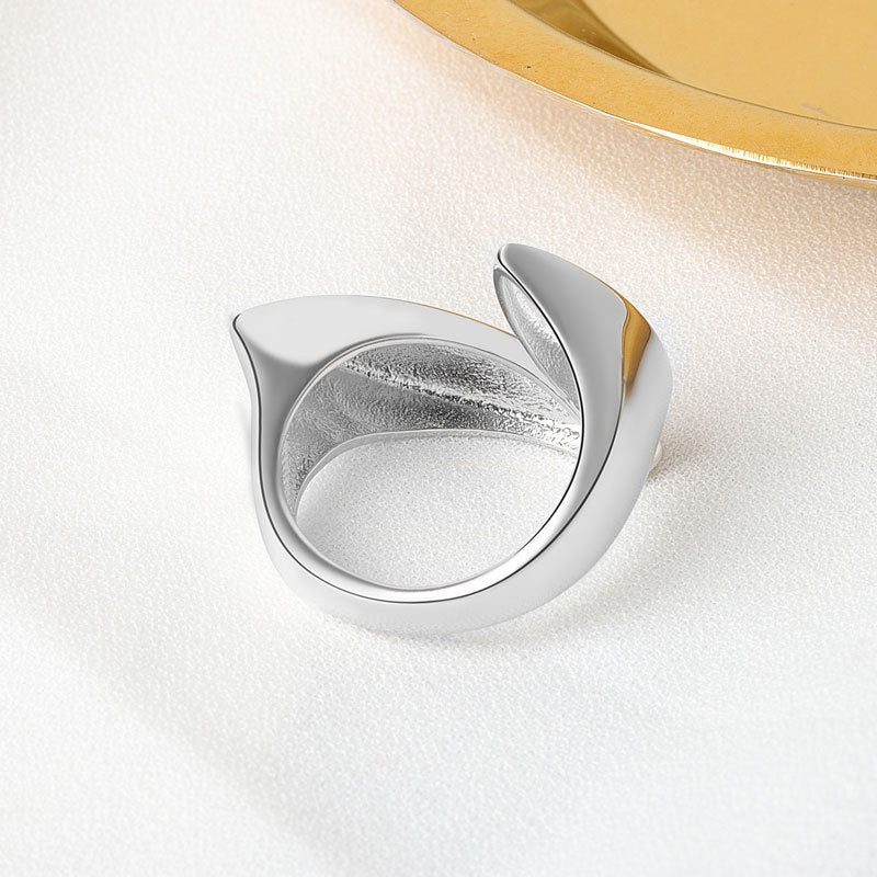 Minimalist Irregular Female Cold Style Design Geometric High Rings