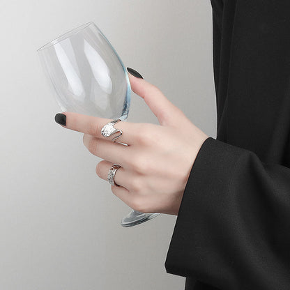 Personality Fashion Irregular Big Wave Cold Rings