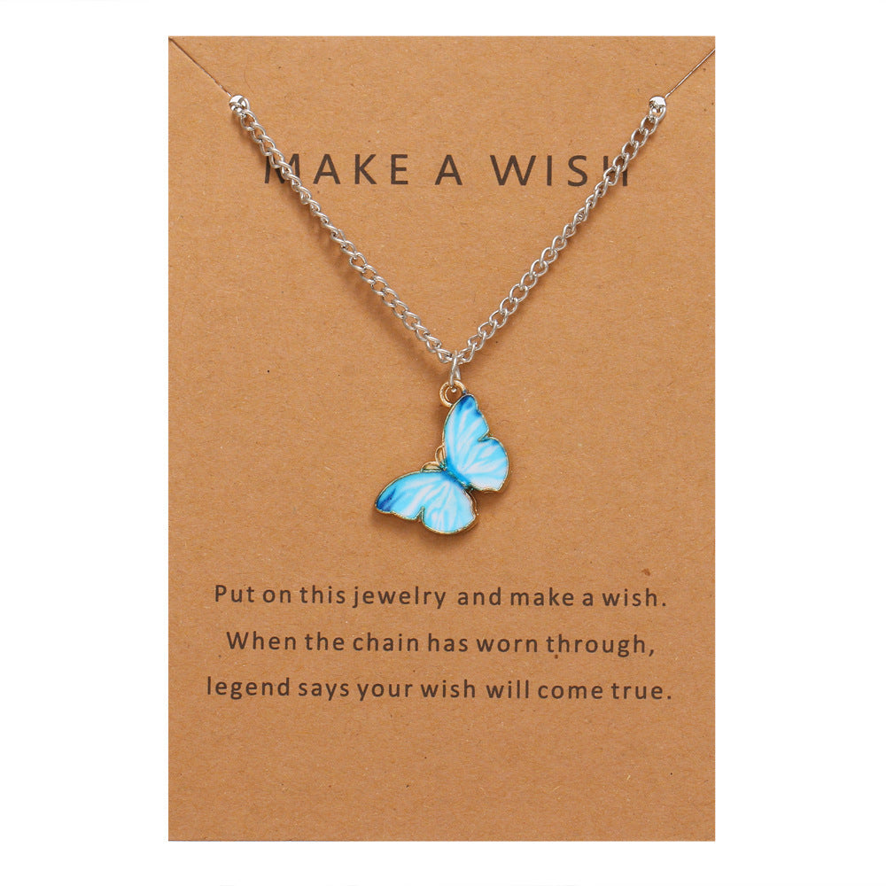 Bohemian Alloy Butterfly Pendant Suit Clavicle Necklaces