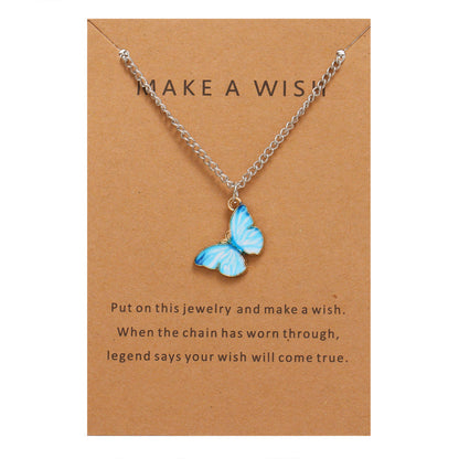 Bohemian Alloy Butterfly Pendant Suit Clavicle Necklaces