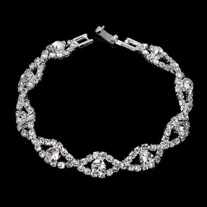 Korean Fashion Rhinestone Simple Square Ornament Bracelets