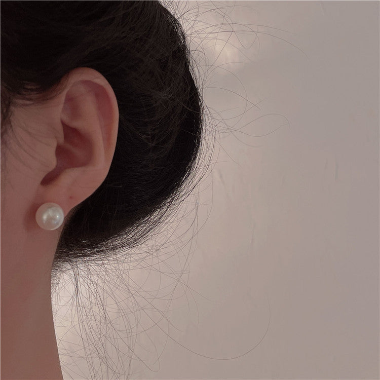 Dazzling Pearl Mosquito Coil Ear Clip Earrings