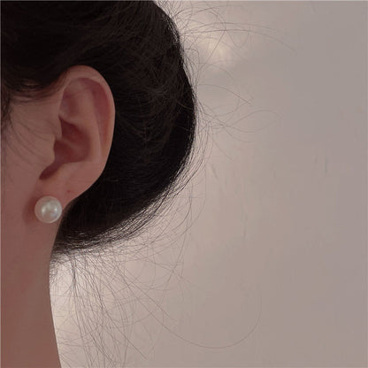 Dazzling Pearl Mosquito Coil Ear Clip Earrings